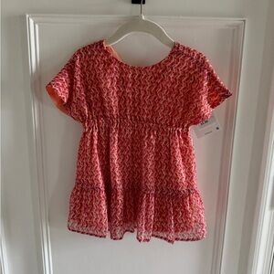 Zara Baby Pink and Orange Dress